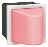 Legrand 078570 Info-Lichtsignal mit Abdeckung. rot 12/24VAC/DC 2-modulig Mosaic