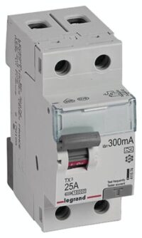 Legrand 411574 TX3 Fi-Schalter 25A 2-polig 300mA Typ A 230VAC 2TE