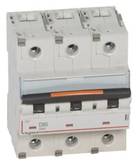Legrand 409840 DX3 LS-Schalter D 80A 3-polig 25kA 400VAC 3TE