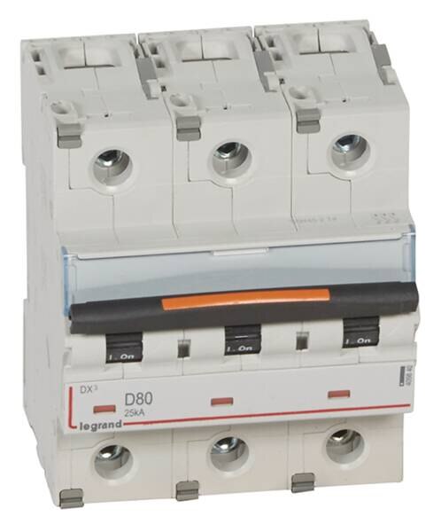 Legrand Legrand 409840 DX3 LS-Schalter D 80A 3-polig 25kA 400VAC 3TE