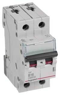 Legrand 403387 TX3 LS-Schalter B 16A 2-polig 6kA 400VAC 2TE