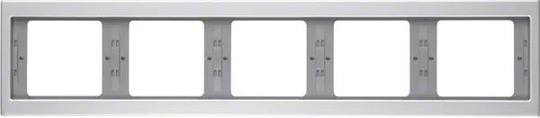 Berker Berker Rahmen aluminium 5-fach waagerecht 13937003