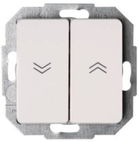 Kopp 619513085 Jalousieschalter 10AX 250V Milano weiß