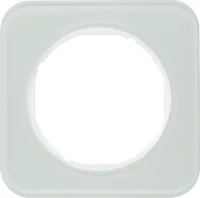 Berker Rahmen Glas/pows 1-fach, rund 10112109