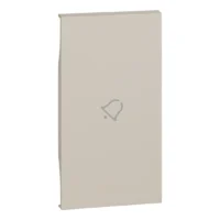 BTicino KM01M2D LivingNow 2M Tasten- abdeckung mit Symbol Glocke Sand