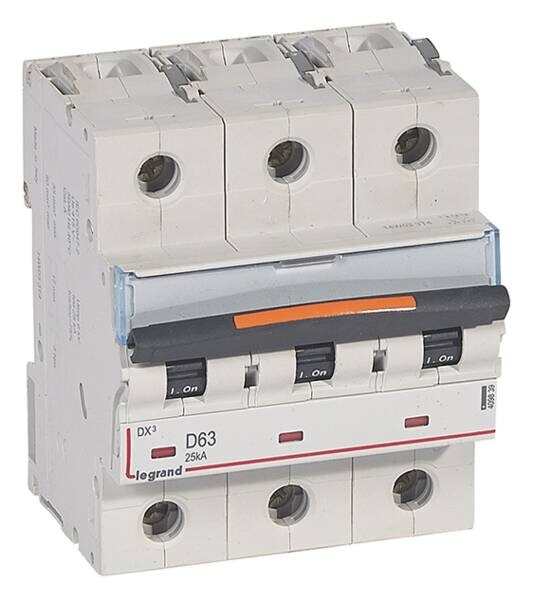 Legrand Legrand 409839 DX3 LS-Schalter D 63A 3-polig 25kA 400VAC 3TE
