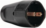 Kopp 182105009 Kunststoff-Schutzkontakt- schalenkuppl IP20 3x1,5qmm 16A 250V schwarz