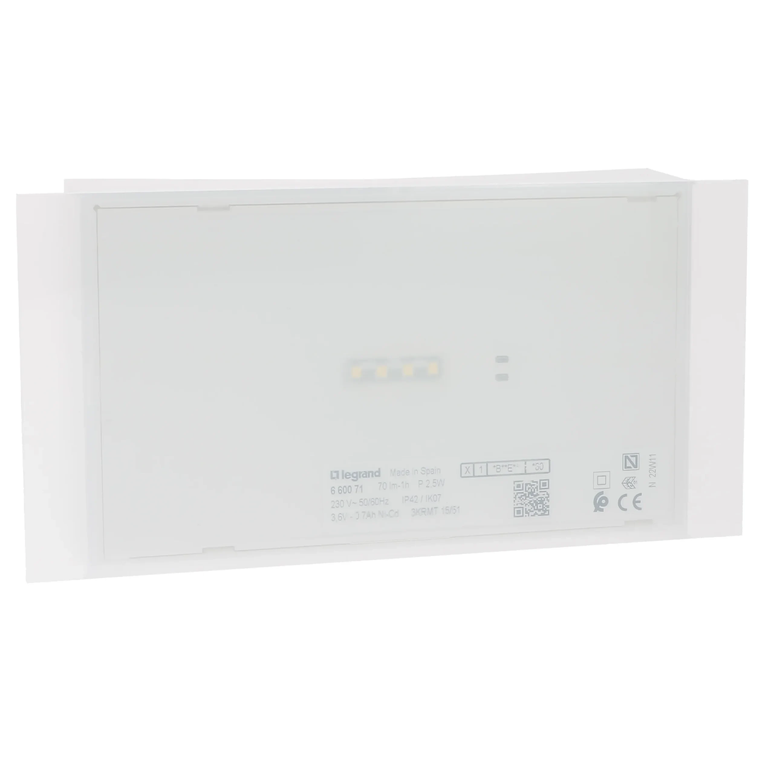 Legrand Legrand 660074 X-Light 180 200 Lumen 1 Stunden Dauer & Bereitschaft IP42