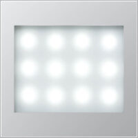 Jung LED-Leselicht alu weiße LEDs AL 2539 LED LW-12
