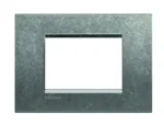 BTicino LNA4803NA LivingLight Abdeck- rahmen für Kompaktinstallation 3M Aluminium Natur