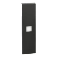 BTicino KG01X LivingNow 1M Tasten- abdeckung mit großem Beleuchtung fenster Black