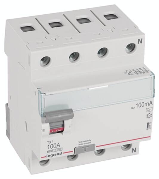 Legrand Legrand 411778 TX3 Fi-Schalter 100A 4-polig 100mA Typ A 400VAC 4TE
