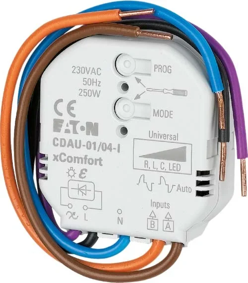 Eaton Eaton (Installation) Smart-Dimmaktor R/L/C/LED 0-250W 230VAC EB CDAU-01/04-I