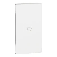BTicino KW01M2A LivingNow 2M Tasten- abdeckung mit Symbol Licht White