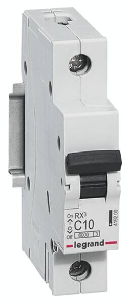 Legrand 419200 RX3 LS-Schalter C 10A 1-polig 6kA 230/400VAC 1TE