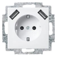 Busch-Jaeger SCHUKO-2x USB Steckdose 20 EUCB2USB-914
