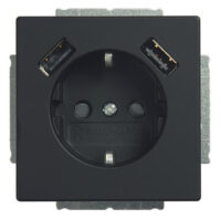 Busch-Jaeger SCHUKO-2x USB Steckdose 20 EUCB2USB-885