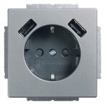 Busch-Jaeger SCHUKO-2x USB Steckdose 20 EUCB2USB-866
