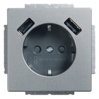 Busch-Jaeger SCHUKO-2x USB Steckdose 20 EUCB2USB-866
