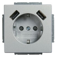 Busch-Jaeger SCHUKO-2x USB Steckdose 20 EUCB2USB-83