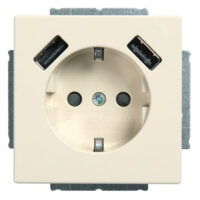 Busch-Jaeger SCHUKO-2x USB Steckdose 20 EUCB2USB-82