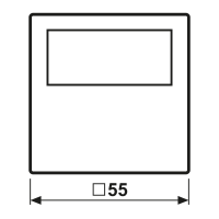 Jung Timer Standard, Display Echtglasfront A 1750 D SW