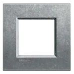 BTicino LNA4802NA LivingLight Abdeckrahmen 4-fach 2+2+2+2M Aluminium Natur