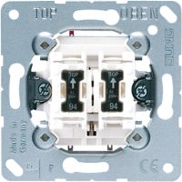 Jung Doppel-Taster 10AX 250V 2 Schließer/Glimmlp 535 U5