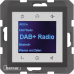 Berker 29841606 Radio Touch Unterputz DAB+B.x anthrazit
