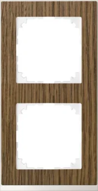 Merten Decor-Rahmen 2-fach Eiche/aktivweiß MEG4020-3674