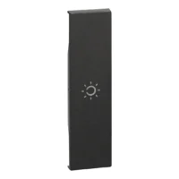 BTicino KG01A LivingNow 1M Tasten- abdeckung mit Symbol Licht Black