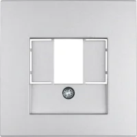 Berker Zentralstück aluminium matt für TAE-Steckdose 10331404