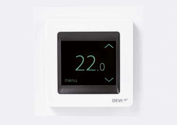 DEVI Uhrenthermostat digi 230V 16A rws Tag/Woche DEVIreg Touch