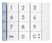 BTicino 353002 Frontblende Zehner- tastatur Allwhite