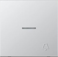 Jung Wippe geprägtes Symbol Klingel aluminium AL 2990 KO5 KP