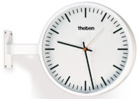 Bild vom Produkt: Theben Wanduhr, doppelseitig Strichziffern OSIRIA 242 SR-EIB