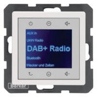 Berker 30846089 Radio Touch Unterputz DAB+Bluetooth Q.x polarweiss samt