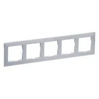 Legrand 765275 SEANO 5-fach Rahmen in der Farbausführung Aluminium lackiert