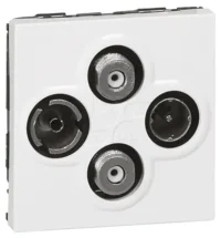 Legrand 078794 TV-R-SAT-SAT Anschlussdose 2-modulig Mosaic ultaweiß