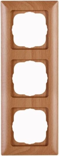 Kopp 306731008 Abdeckr.3-fach HK02 buche