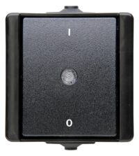 Kopp 540205004 proAQA-Ausschalter 2-polig Farbe:schwarz