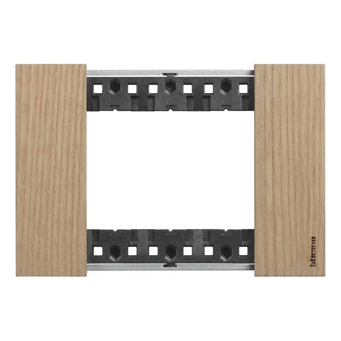 BTicino KA4803LM LivingNow Abdeckrahmen 3-modulig in der Farbausführung Eiche