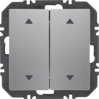 Berker Modul m Wippe 2-fach Aufdr B.x aluminium m 24128204