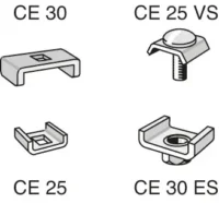 Cablofil CM558018 CE25 V2A Klemmstück Edelstahl