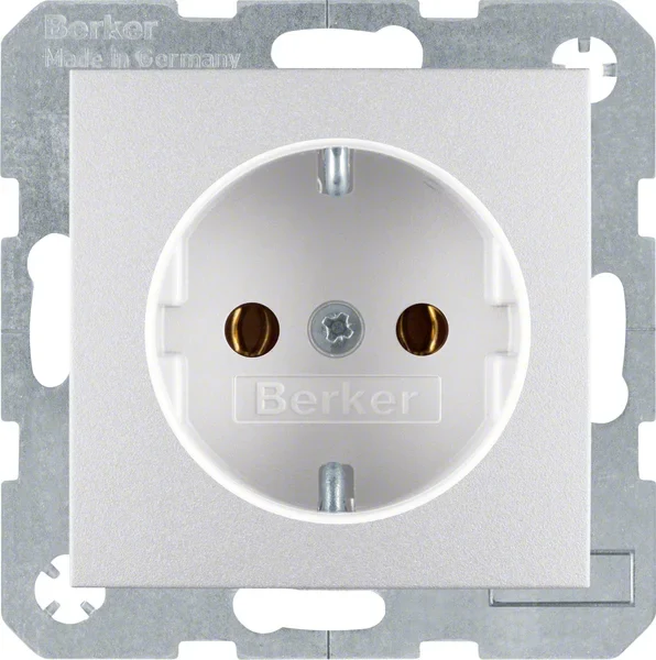 Berker Berker Schuko-Steckdosealu matt 41431404