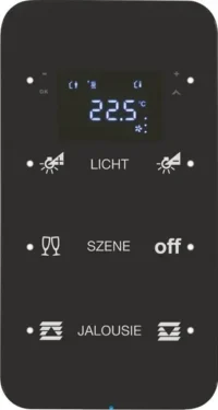 Berker Touchsensor 3-fach Glas schwarz 75643165