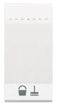 BTicino N4915MR LivingLight Symbolwippe 1M ZIMMER REINIGEN Weiß