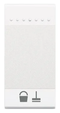 BTicino N4915MR LivingLight Symbolwippe 1M ZIMMER REINIGEN Weiß