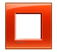 BTicino LNA4802OD LivingLight Abdeckrahmen 4-fach 2+2+2+2M Orange
