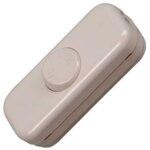 Kopp 193601008 Schnurzwischenschalter 2-polig Wippenausschalter 250V 10A arktis-